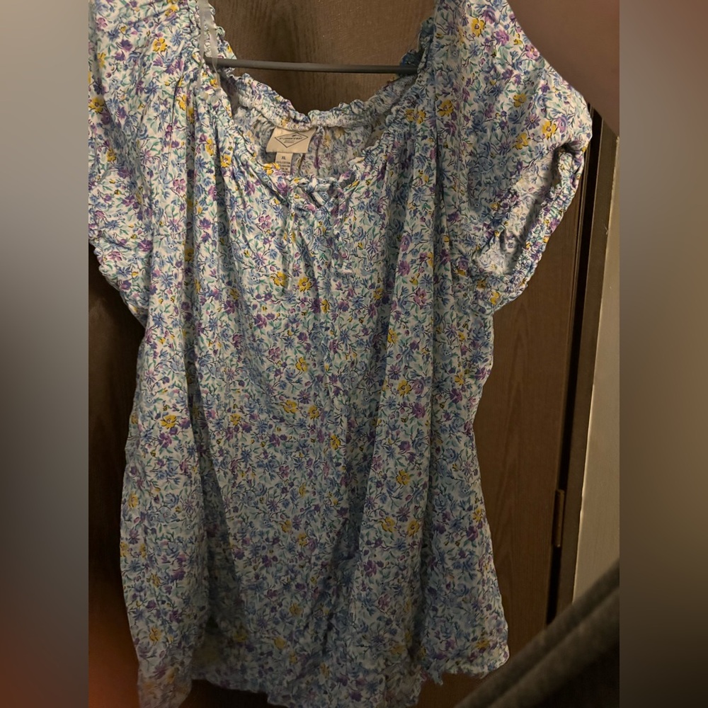 St John’s Bay Floral Print Blouse